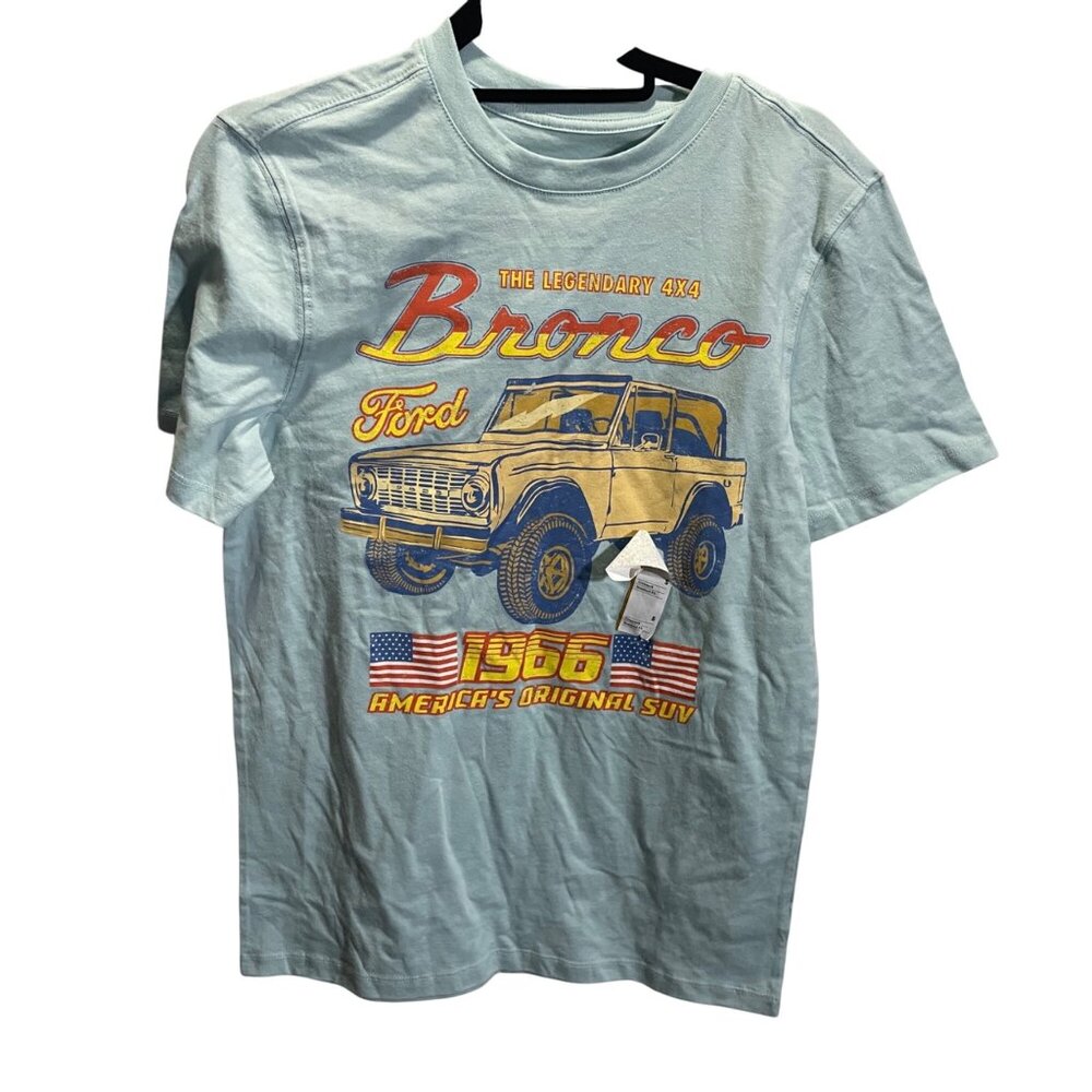 Goodfellow & Co Ford Bronco Tee‎ S Blue Crewneck Licensed Graphic